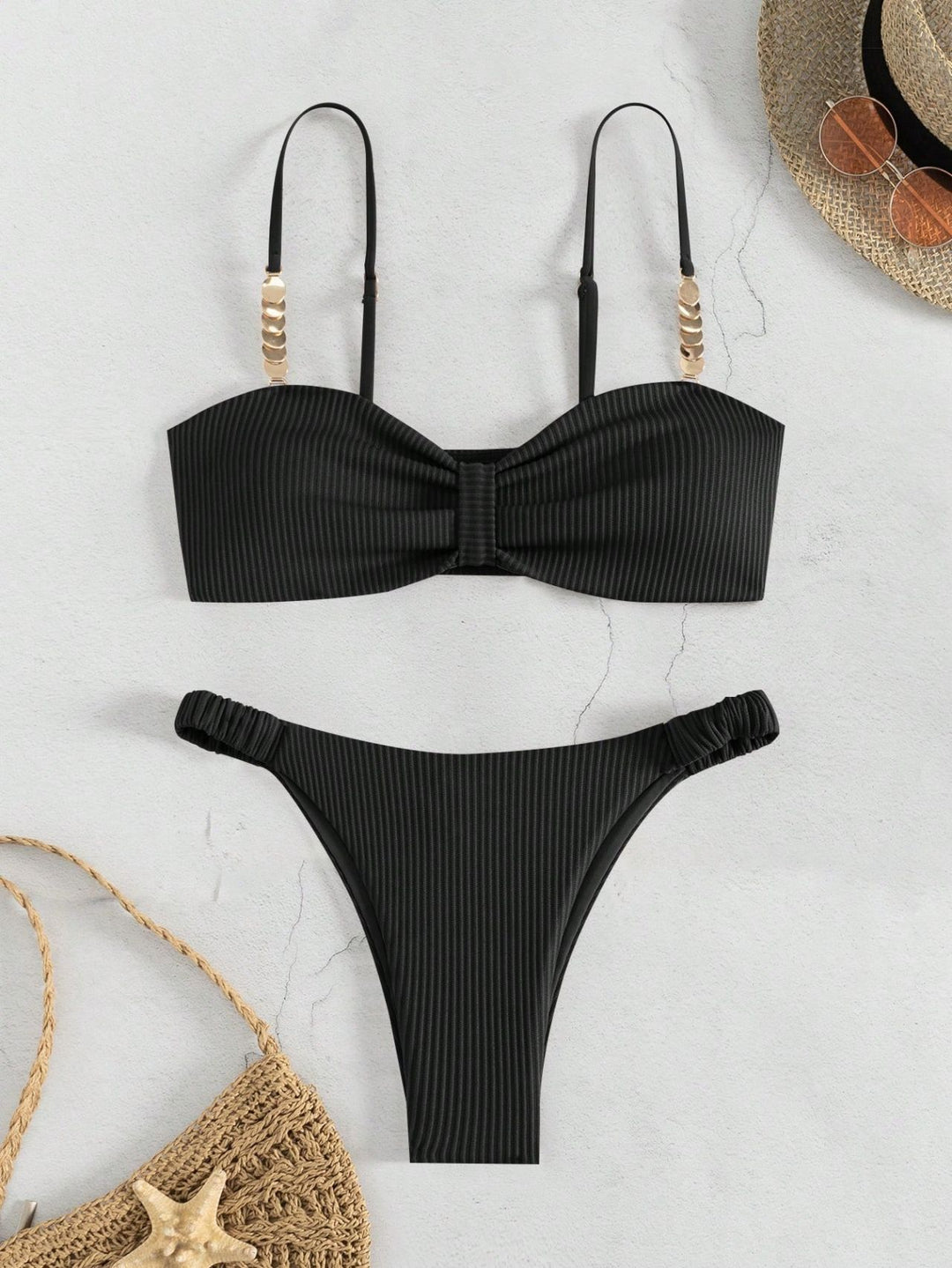 Women Bustier Bikini with elegant bow design and fashionable accents Mune Fashion