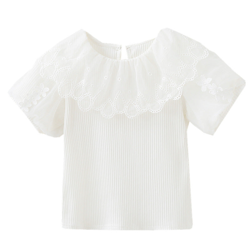 Women's blouse with crochet trim Mune Fashion