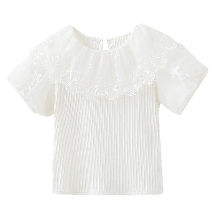 Women's blouse with crochet trim Mune Fashion
