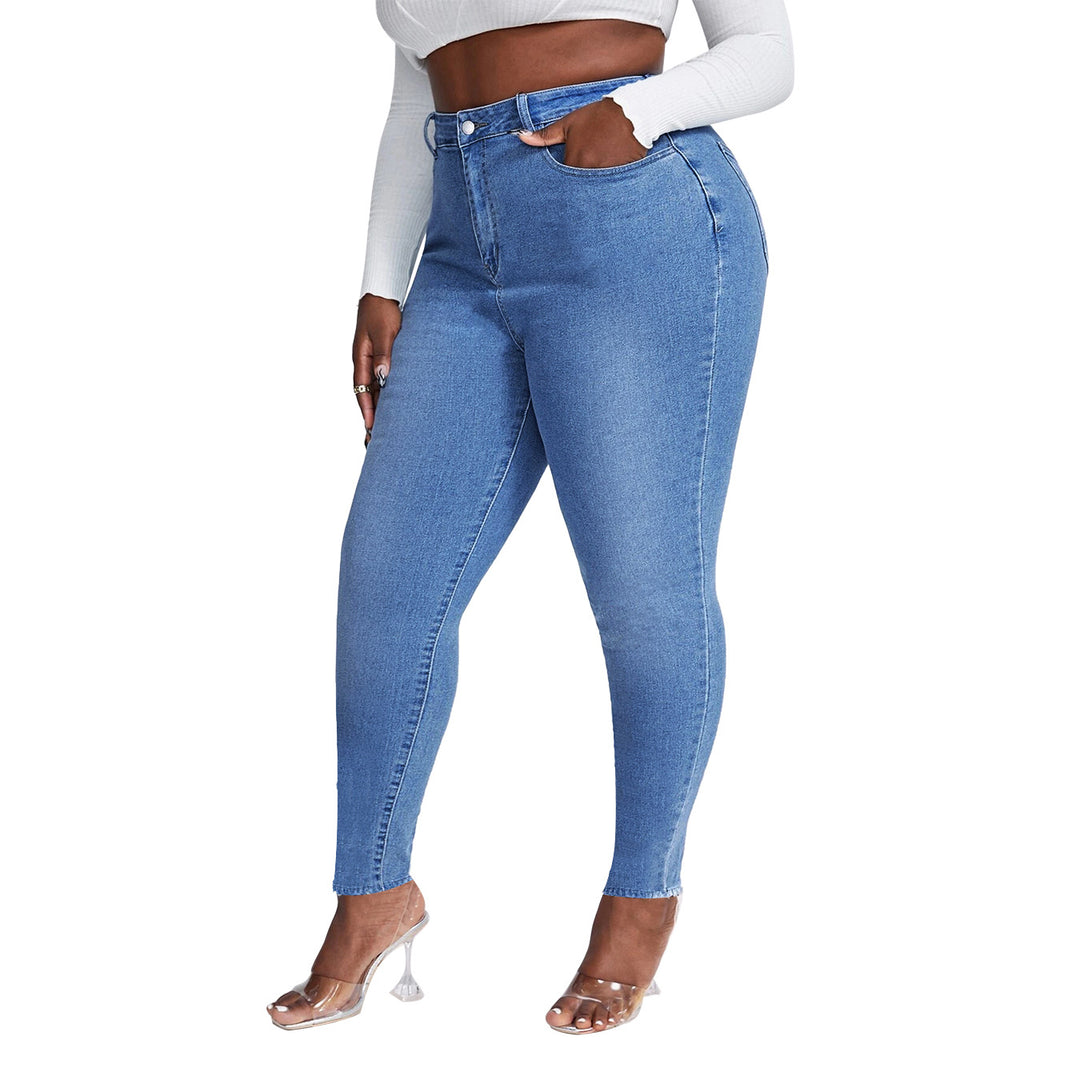 Women's High-Waist Skinny Jeans flattering with stretch and high waist Mune Fashion