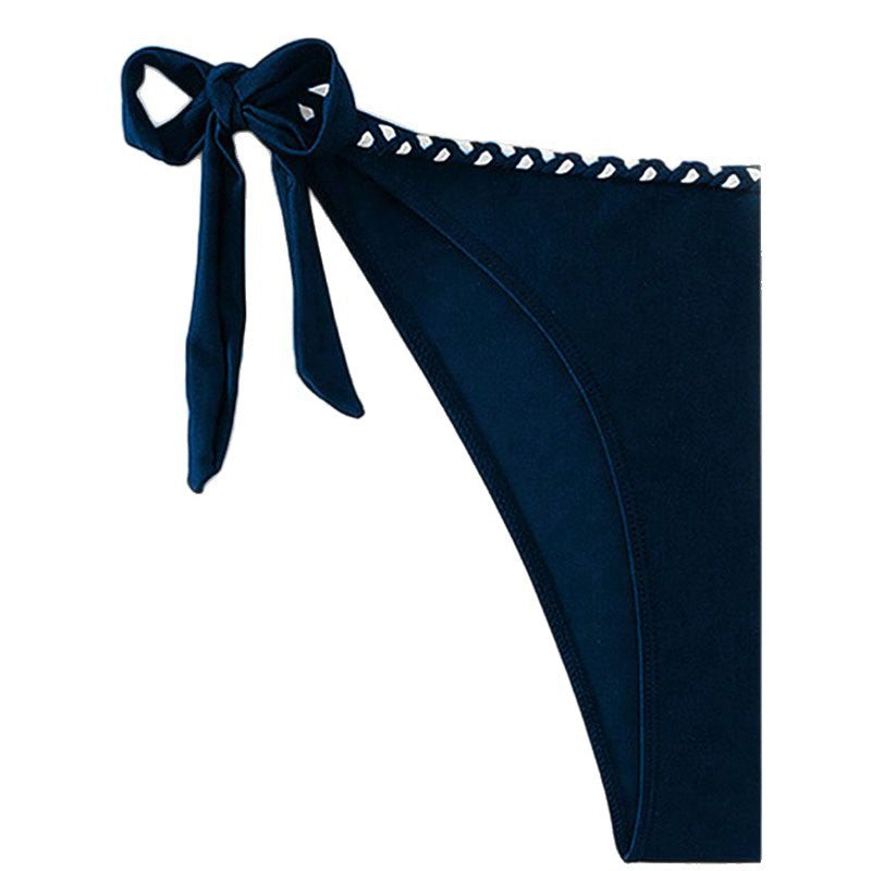 Women's bandeau bikini with decorative ties and sophisticated bust detail Mune Fashion
