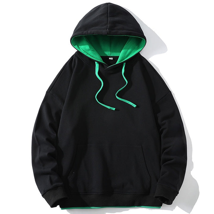 Unisex Oversized Hoodie with Contrast Lining, Kangaroo Pocket & Drop Sleeves Mune Fashion