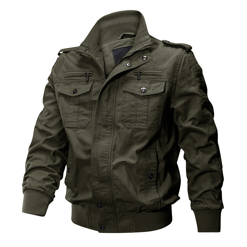 Men's Fashion Utility Jacket with Multiple Chest Pockets Mune Fashion