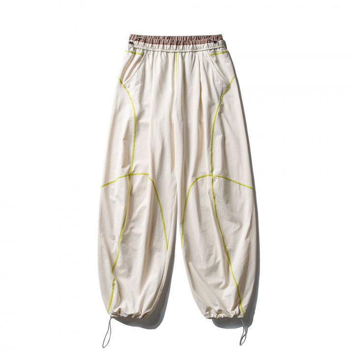 Unisex locker cut tech jogging pants with elastic waistband, distinctive flatlock seams and drawstring Mune Fashion