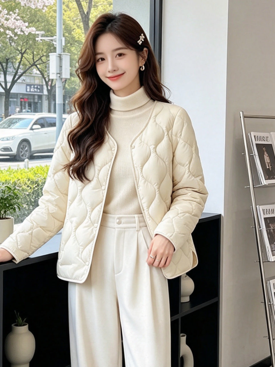Ladies fashionable and cozy padded jacket Mune Fashion