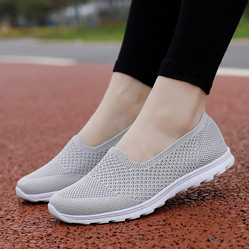Women's seamless comfort slip-on shoe with elastic mesh upper and cushioned outsole Mune Fashion
