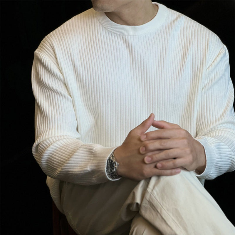 Men's Moderate Ribbed Sweater Mune Fashion