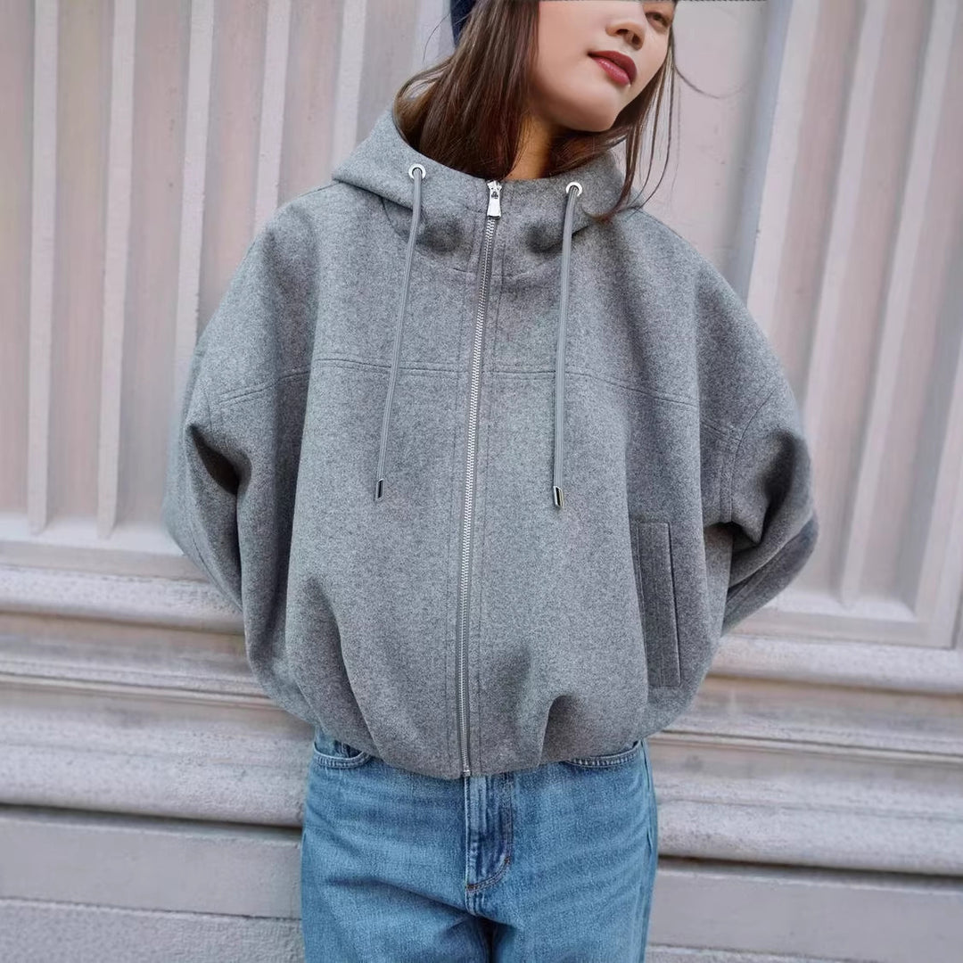 Women Casual Cotton Jacket with Hood