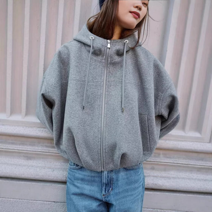 Women Casual Cotton Jacket with Hood