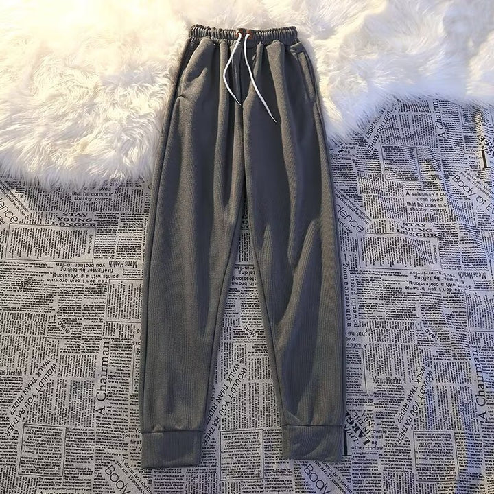 Women's Comfortable Leisure Pants with Elastic Waistband Mune Fashion