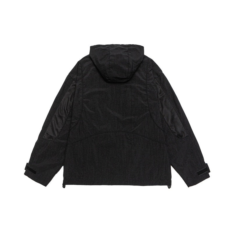 Unisex Oversize Utility Parka with Hood, Mesh Inserts and Concealed Front Flap Mune Fashion