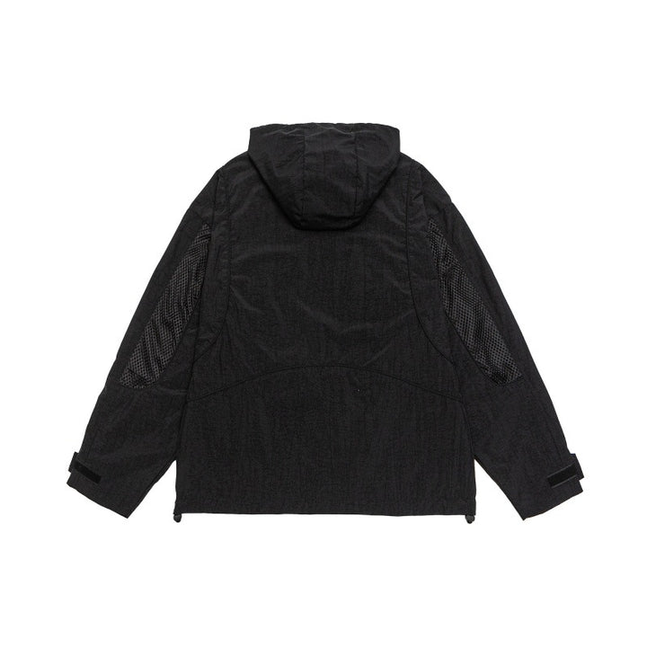 Unisex Oversize Utility Parka with Hood, Mesh Inserts and Concealed Front Flap Mune Fashion