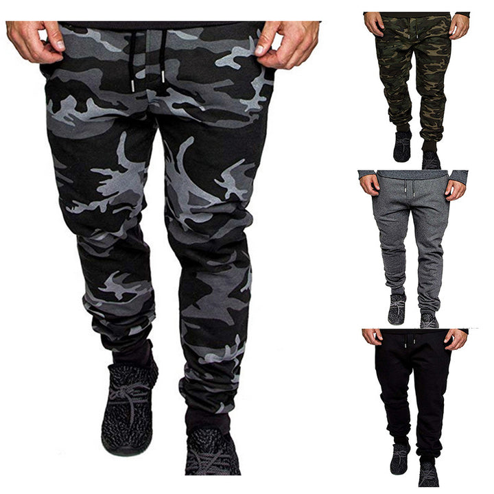 Men's Tapered Sweatpants made of cotton blend with elastic waistband, drawstring, and ribbed cuffs Mune Fashion