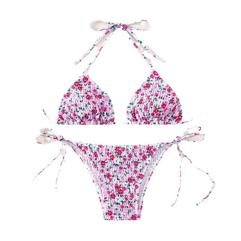 Women's triangle bikini with playful floral pattern Mune Fashion