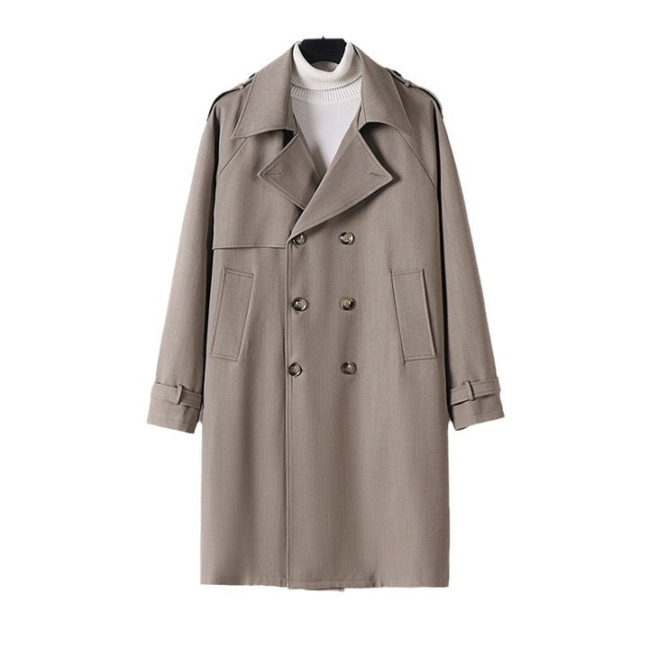 Men's Long Coat Mune Fashion