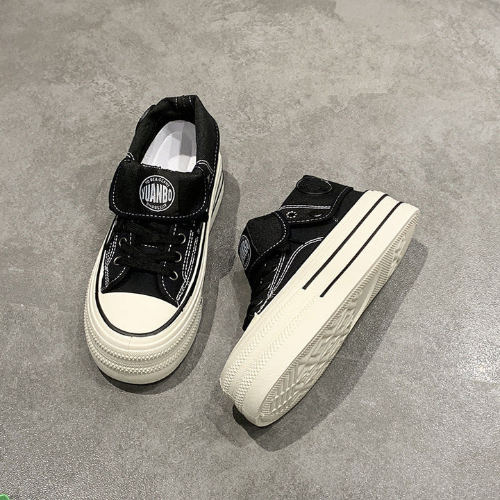 Ladies High-Top Sneakers with fashionable platform and adjustable ankle strap Mune Fashion