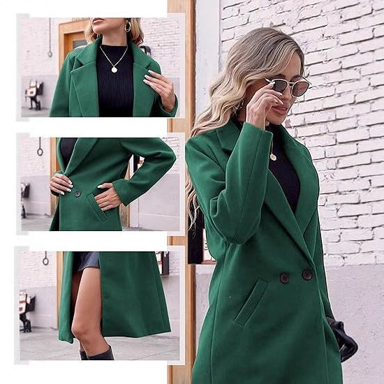 Women Elegant Wool Coat