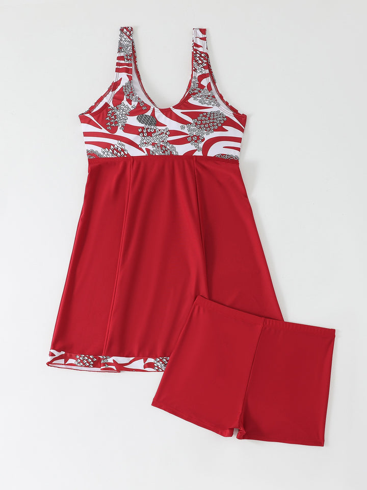 Women’s Swim Dress with Short Integration Mune Fashion