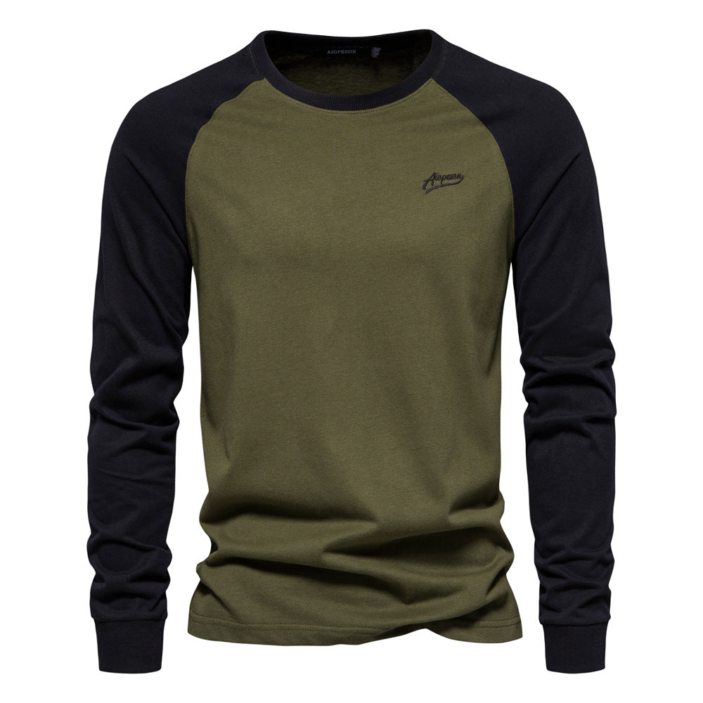 Men's Long Sleeve Shirt with Distinctive Raglan Design Mune Fashion