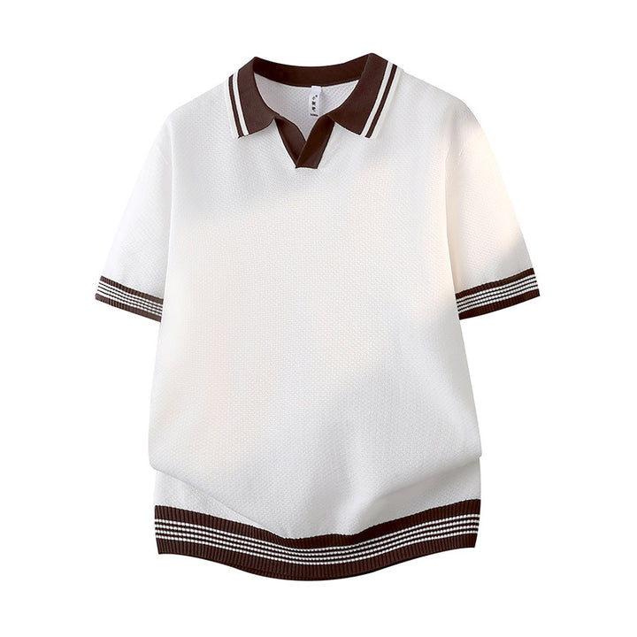 Women's Sporty Short Sleeve Polo Shirt Mune Fashion