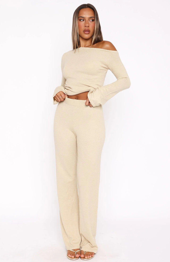 Women's Elegant and Fashionable Knit Suit Mune Fashion