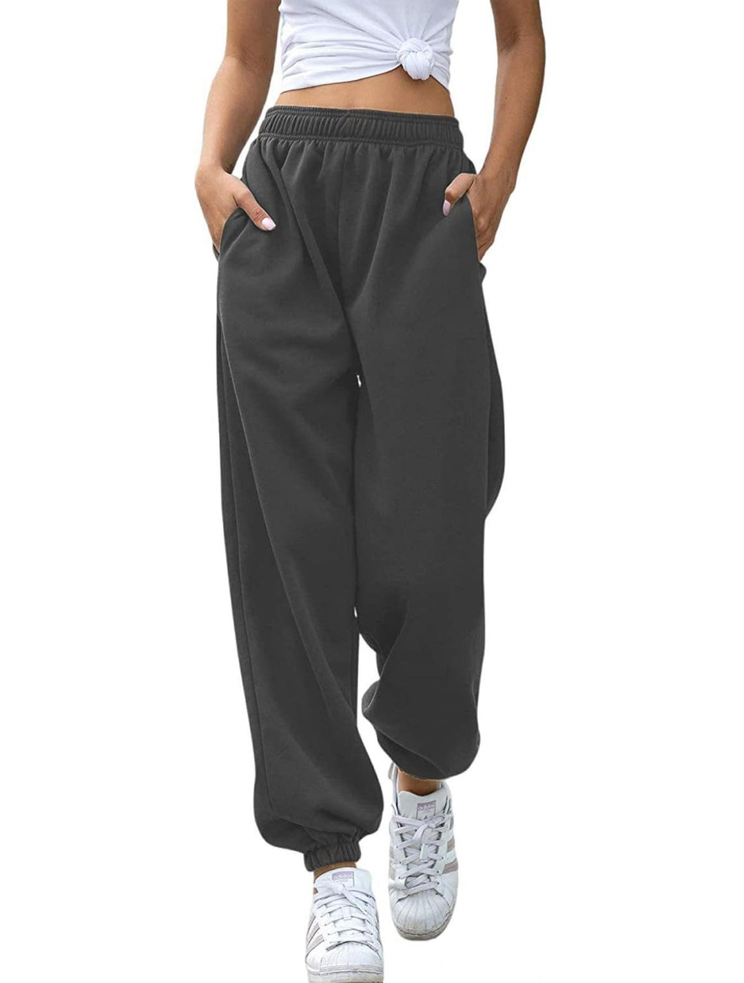 Women's cozy lounge jogging suit set with oversized hoodie and elastic high-waist jogging pants Mune Fashion