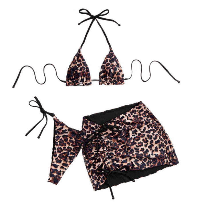 Women's Triangle Bikini with Wrap Skirt Mune Fashion