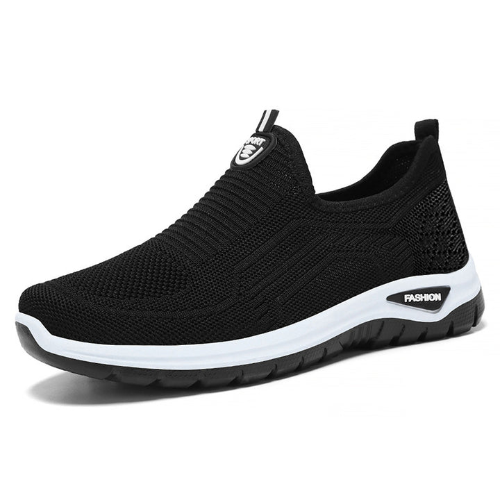 Men's seamless comfort slipper with elastic knit upper, shock-absorbing dual EVA sole, and ergonomic footbed support Mune Fashion