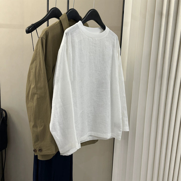 Women's Casual Linen Top Mune Fashion