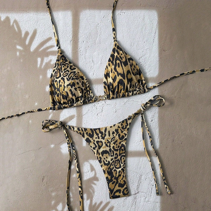 Ladies Triangle Bikini with exciting leopard pattern Mune Fashion