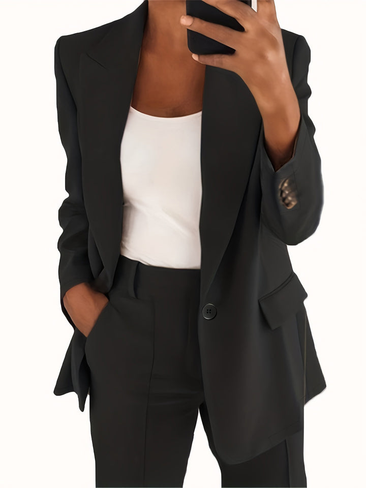 Women high-waisted straight-cut suit trousers with crease Mune Fashion