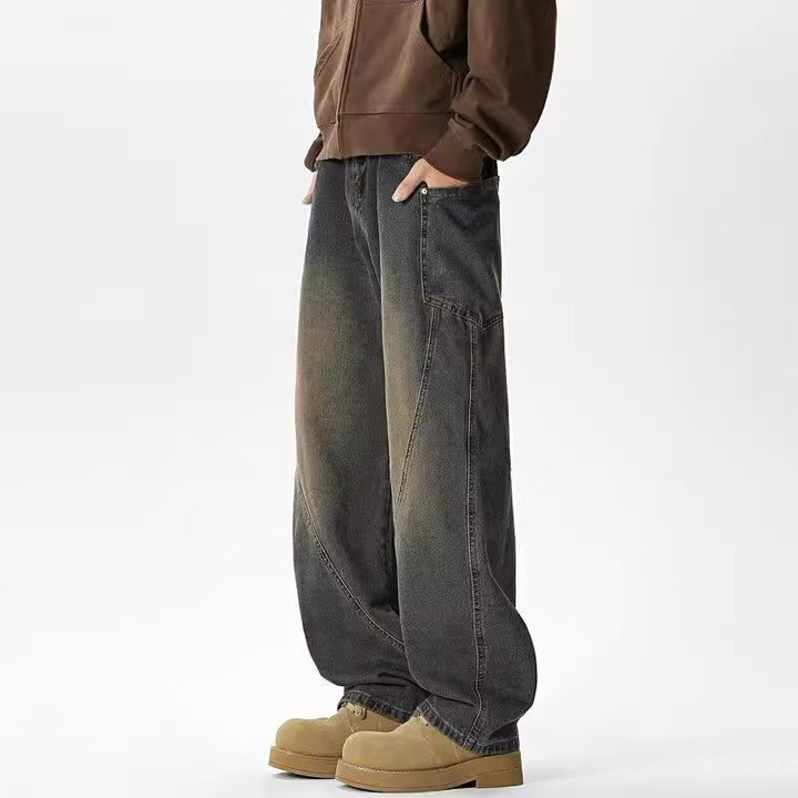 Men's Wide-Cut Casual Jeans Mune Fashion