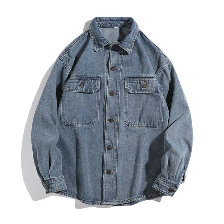 Men's Casual Denim Jacket with Pockets Mune Fashion