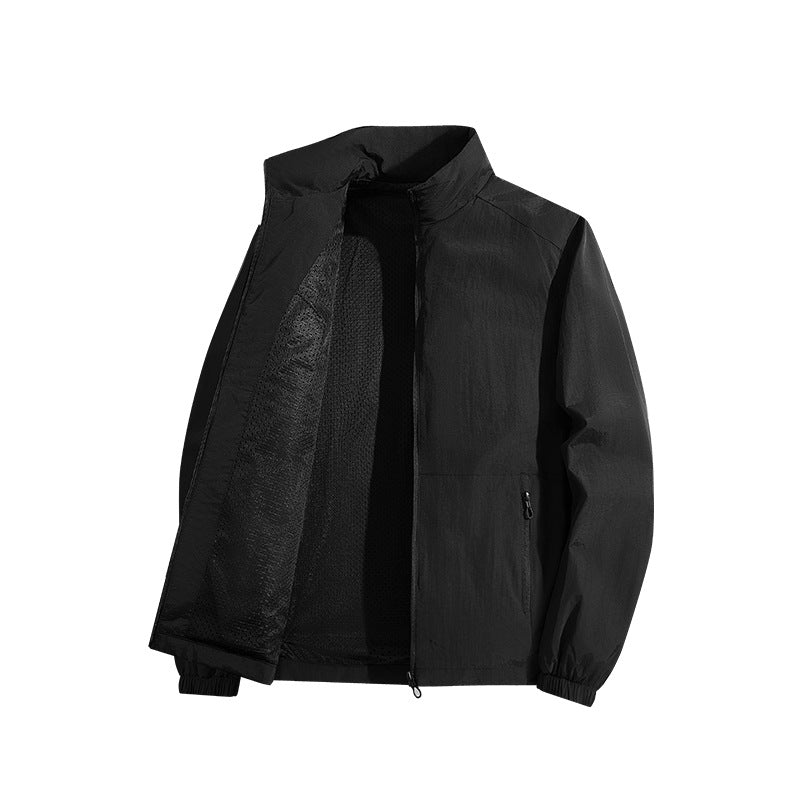 Men's Lightweight Outdoor Jacket with Breathable Material