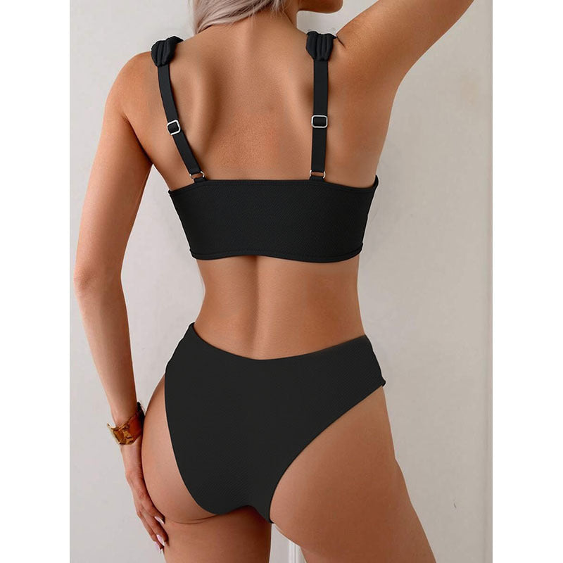 Women's Sporty Bikini Set with Wide Straps Mune Fashion