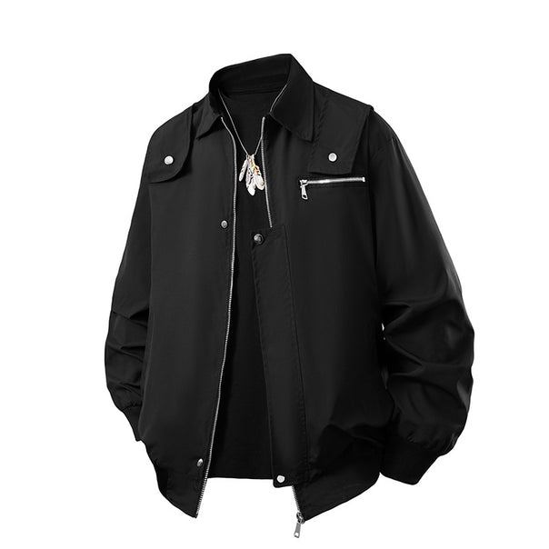 Men's  technical lightweight water-resistant bomber jacket with zip chest pocket Mune Fashion