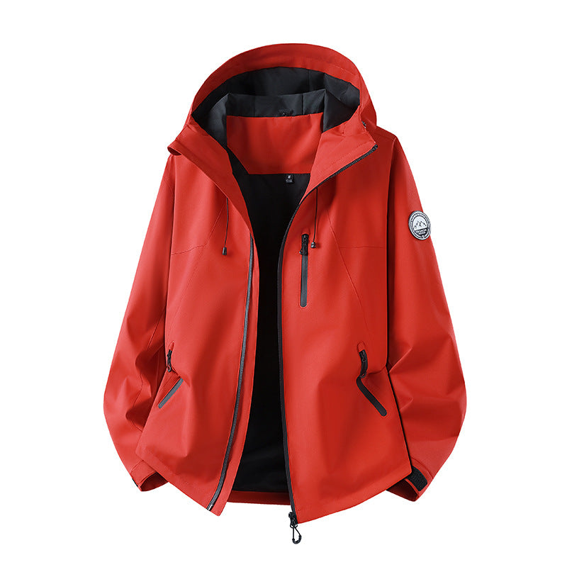 Men's Waterproof Softshell Jacket with Hood and Breathable Membrane Mune Fashion