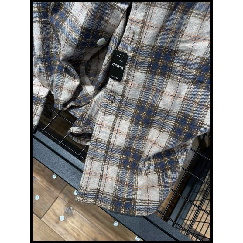Men's Checkered Cotton Shirt Mune Fashion