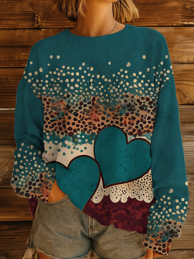 Women GMune Fashionlümter Oversize Sweatshirt Pullover with Round Neck and Balloon Sleeves Mune Fashion