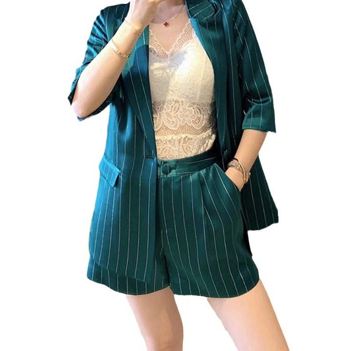 Women Elegant Blazer and Shorts Set Mune Fashion