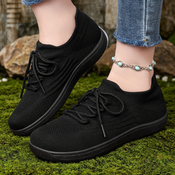 Women's ultra-light everyday knit trainers with sock-like entry and orthopedic memory midsole Mune Fashion
