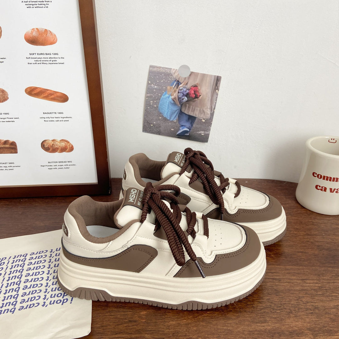 Women Sneaker with Thick Sole Mune Fashion