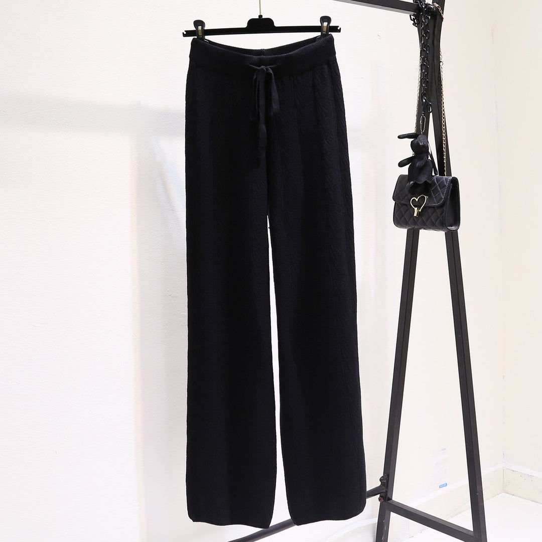 Women Wide and Comfortable Jersey Pants Mune Fashion