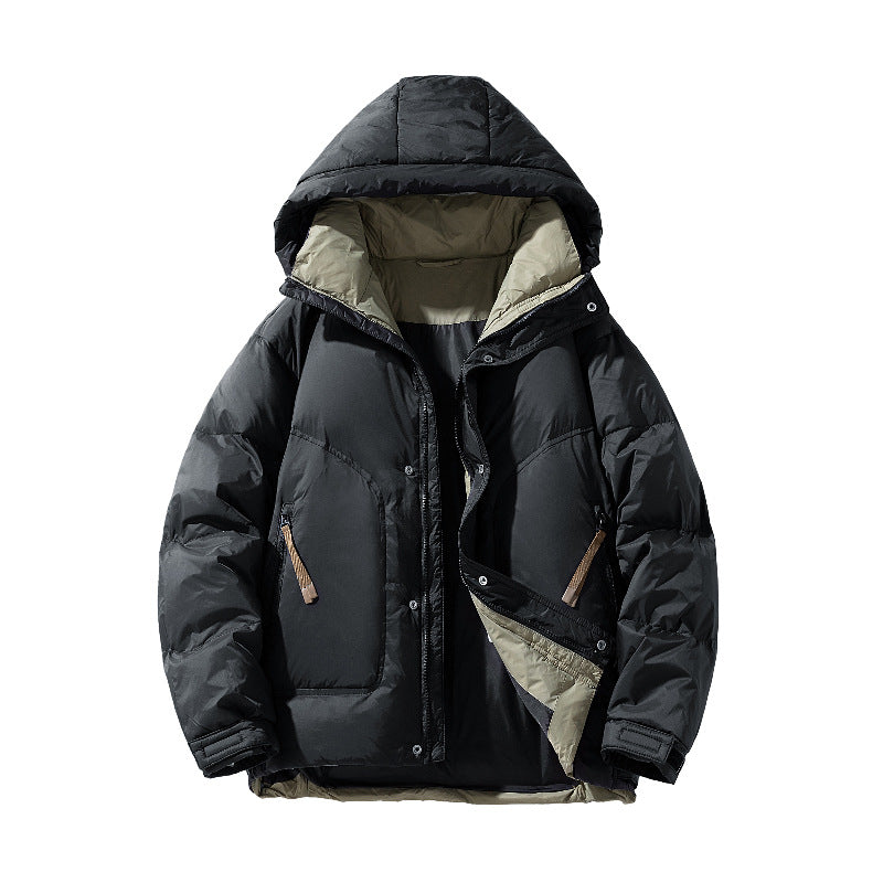 Men's High-Quality Padded Jacket with Adjustable Hood Collar Mune Fashion