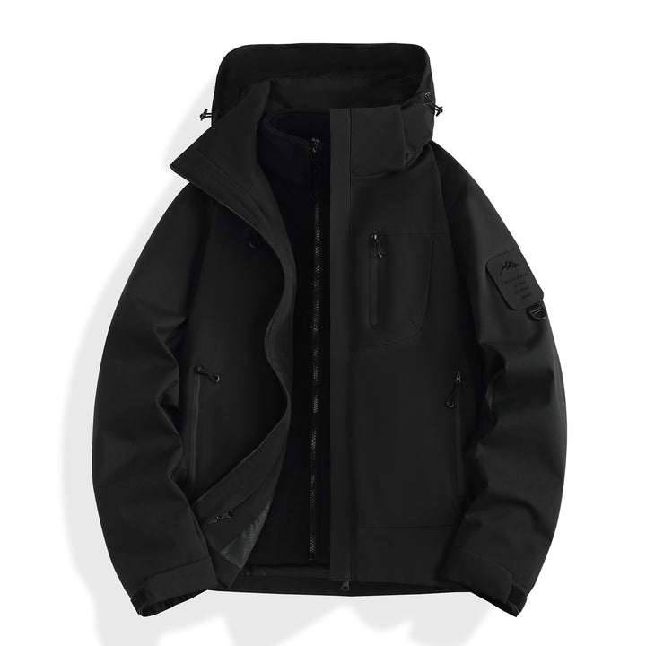 Women's two-layer softshell parka with removable fleece lining and waterproof zippers Mune Fashion