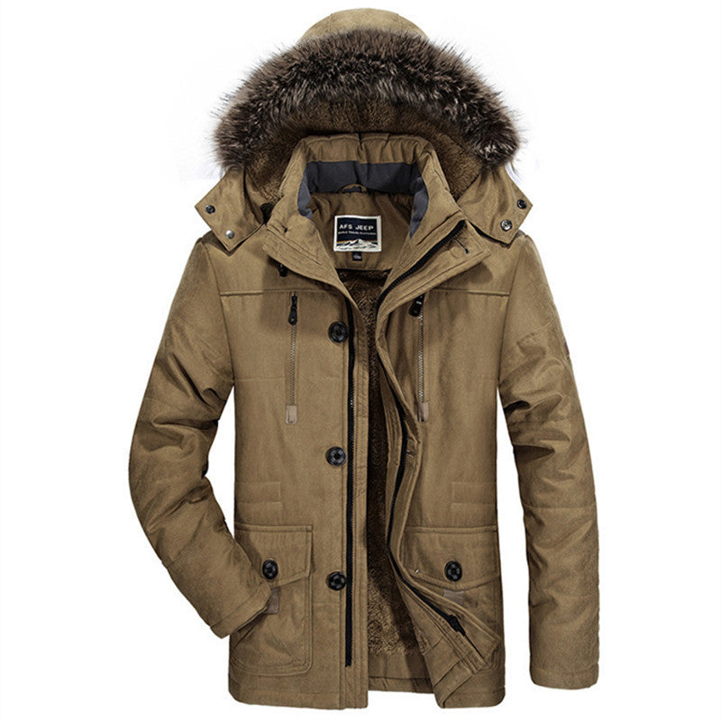 Men's parka with removable hood, warming teddy lining and multifunctional pockets Mune Fashion