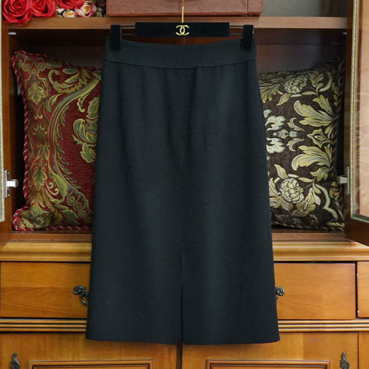Women's Elegant Maxi Skirt with Front Slit Detail Mune Fashion