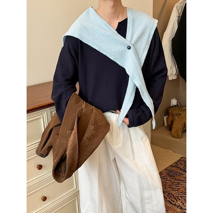 Women's sporty striped sweater with oversized fit Mune Fashion