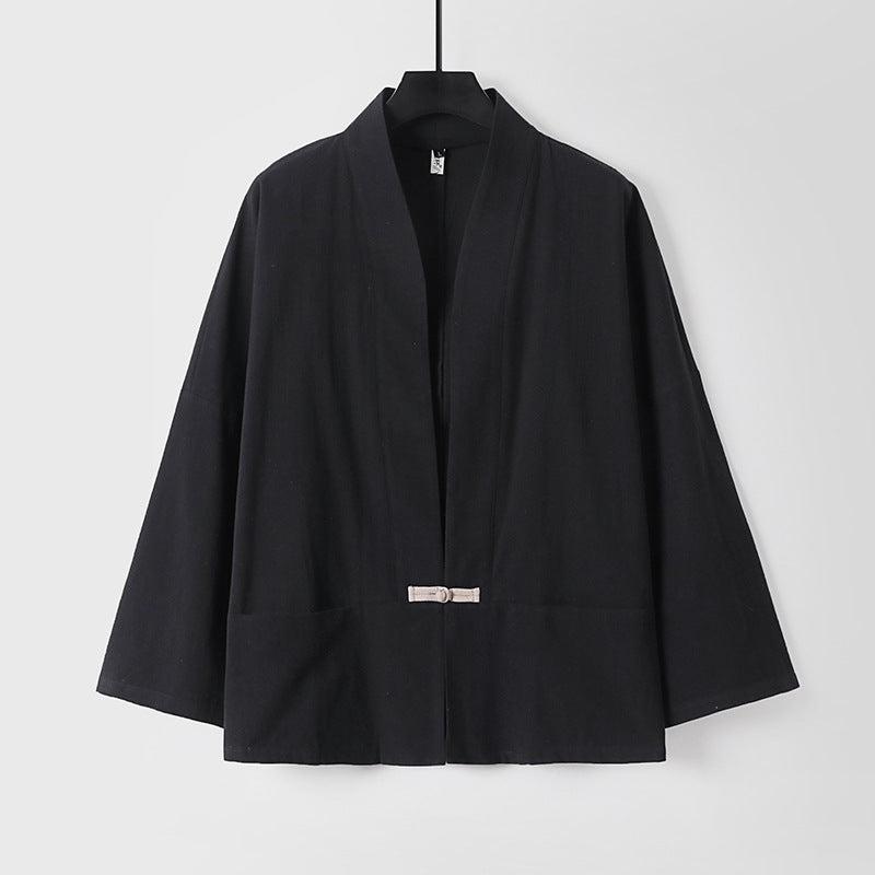 Women's Lightweight Kimono Jacket made of Cotton Blend with Loose Fit Mune Fashion