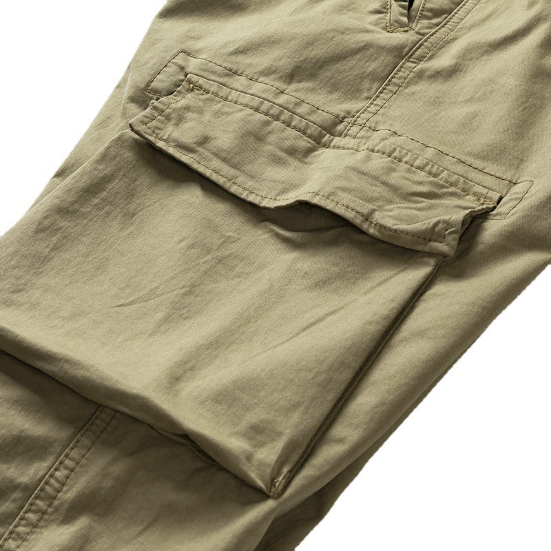 Men's Cargo Joggers with Elastic Waistband, Multi-Functional Pockets and Smocked Cuffs Mune Fashion